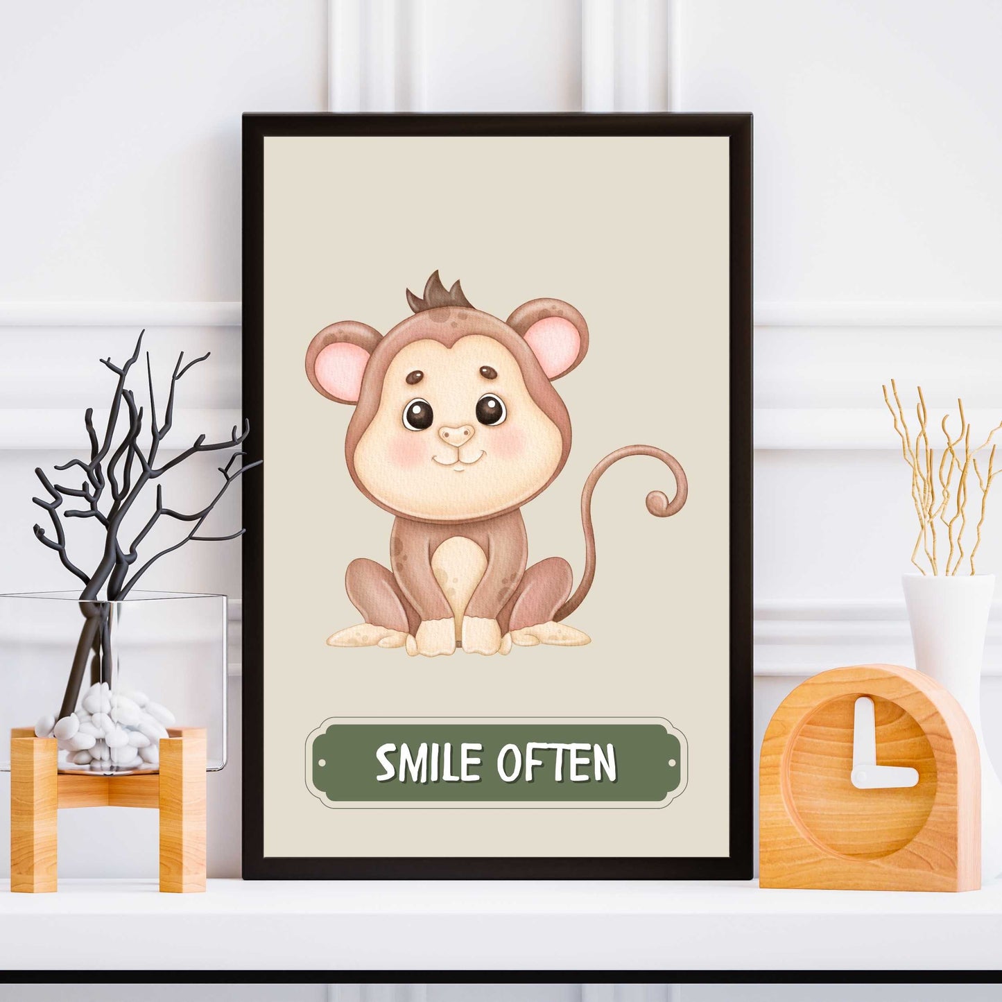 Smile Often Monkey Poster | S01