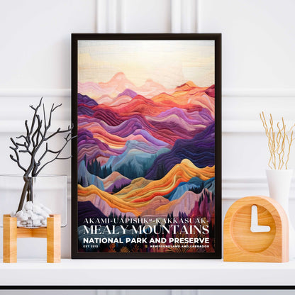 Akami-Uapishk-KakKasuak-Mealy Mountains National Park Poster | S09