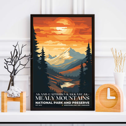 Akami-Uapishk-KakKasuak-Mealy Mountains National Park Poster | S05