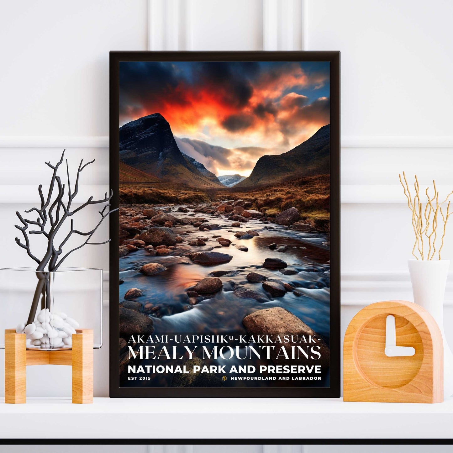 Akami-Uapishk-KakKasuak-Mealy Mountains National Park Poster | S10