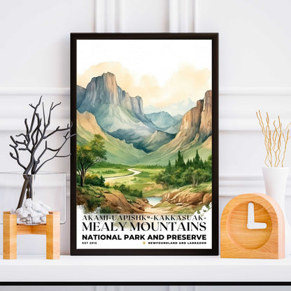 Akami-Uapishk-KakKasuak-Mealy Mountains National Park Poster | S04