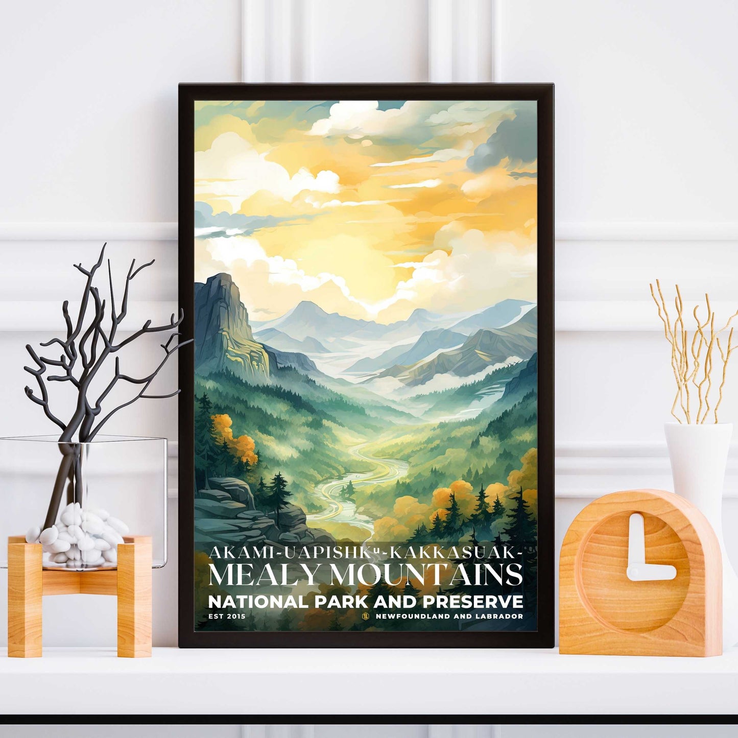 Akami-Uapishk-KakKasuak-Mealy Mountains National Park Poster | S08