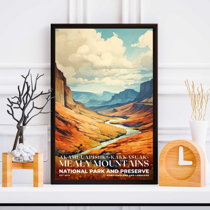 Akami-Uapishk-KakKasuak-Mealy Mountains National Park Poster | S06