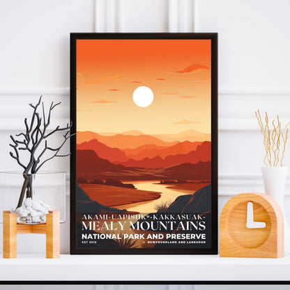 Akami-Uapishk-KakKasuak-Mealy Mountains National Park Poster | S03