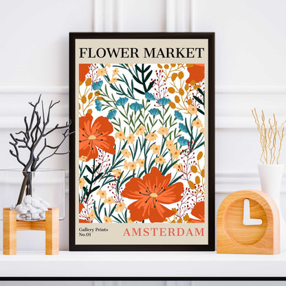 Amsterdam Flower Market Poster | S01