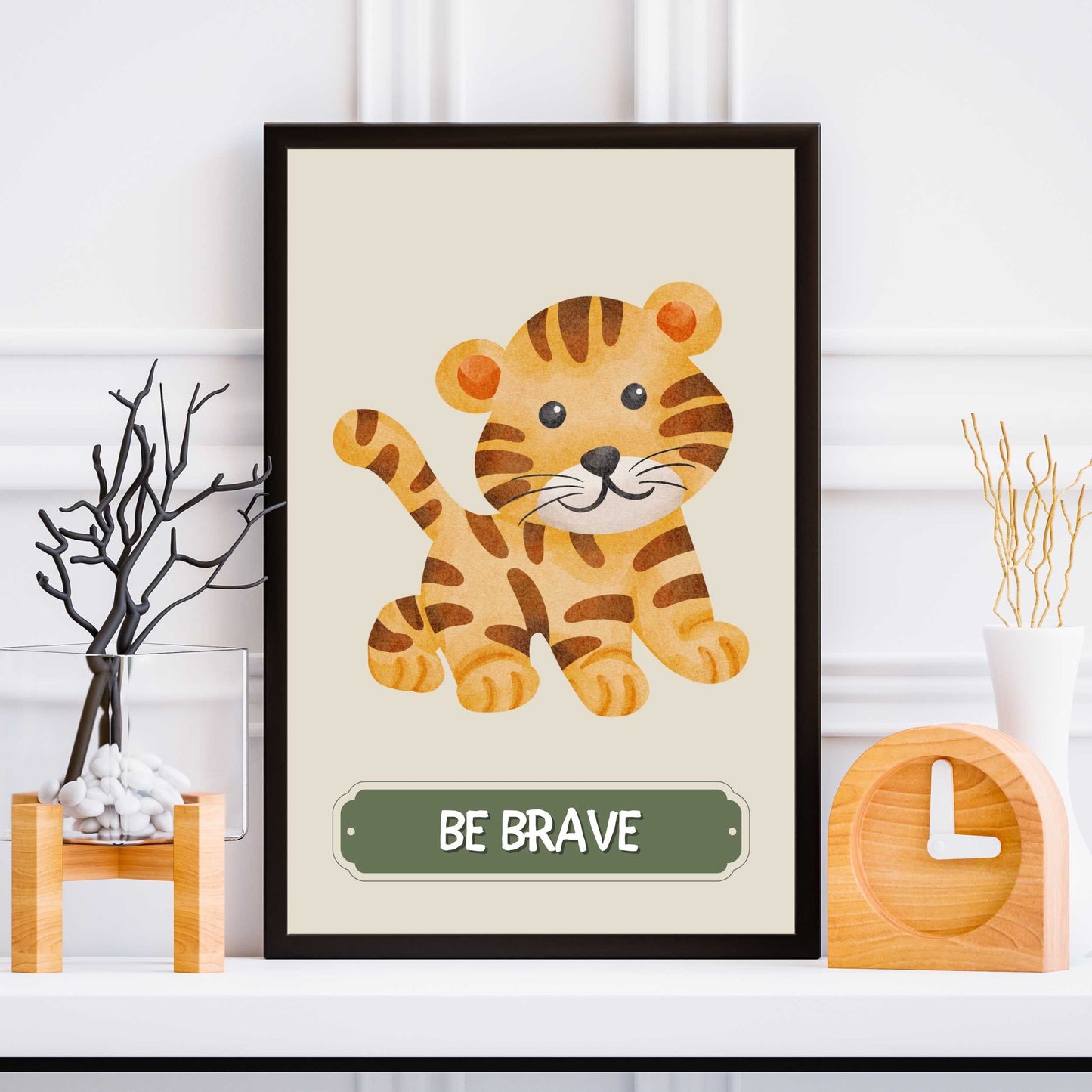 Be Brave Tiger Poster | S01