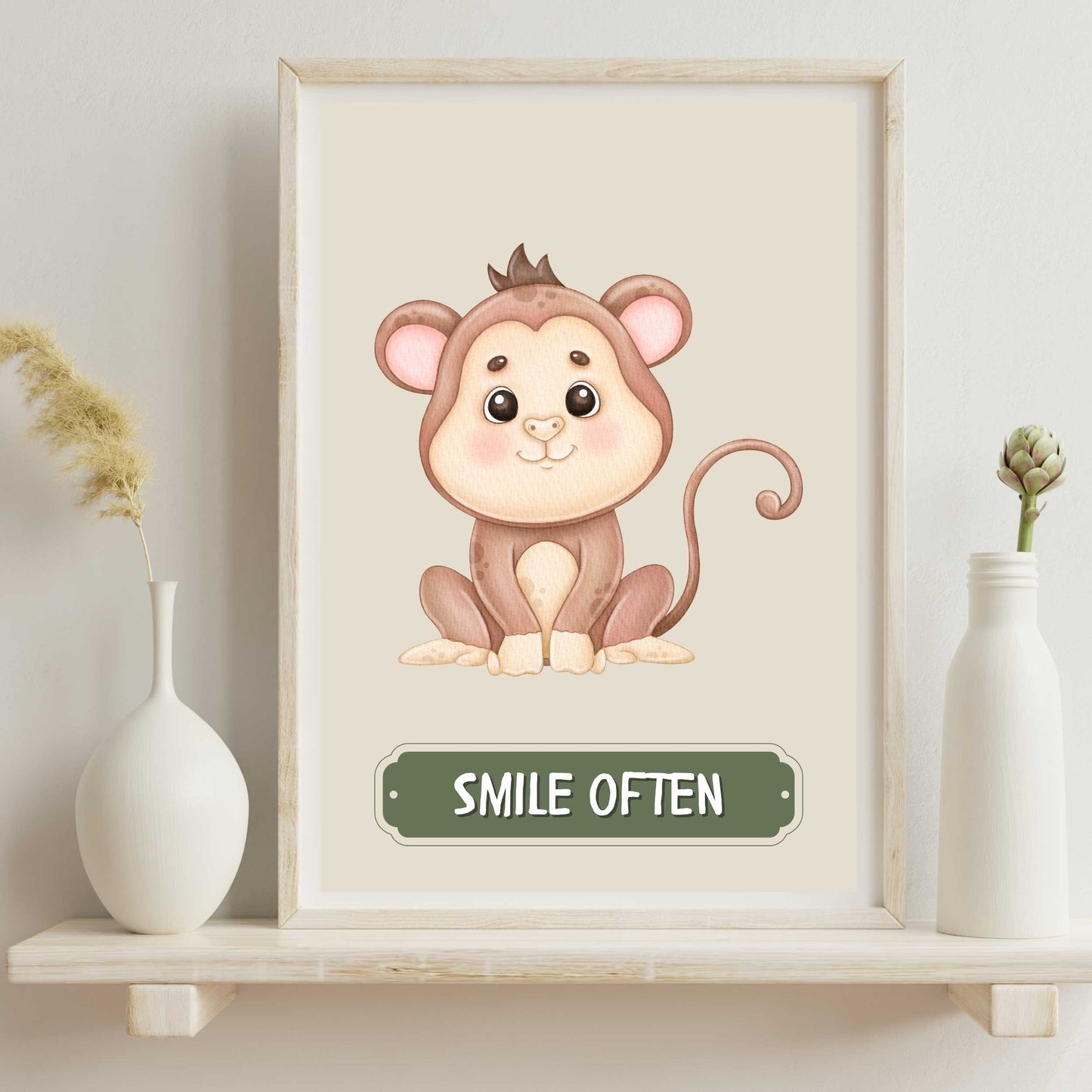 Smile Often Monkey Poster | S01