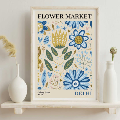 Delhi Flower Market Poster | S01