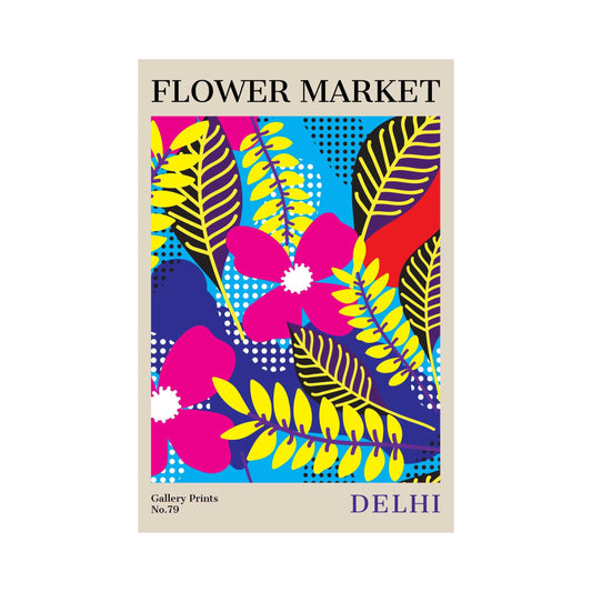 Delhi Flower Market Poster | S02
