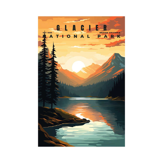 Canada Glacier National Park Poster | S01