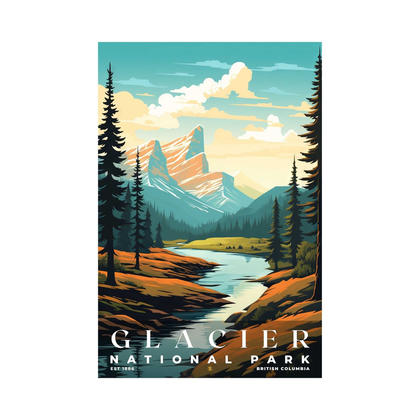 Canada Glacier National Park Poster | S05