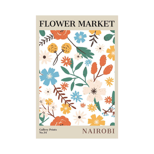 Nairobi Flower Market Poster | S01