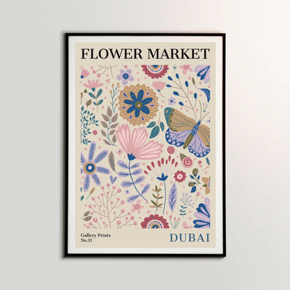 Dubai Flower Market Poster | S01