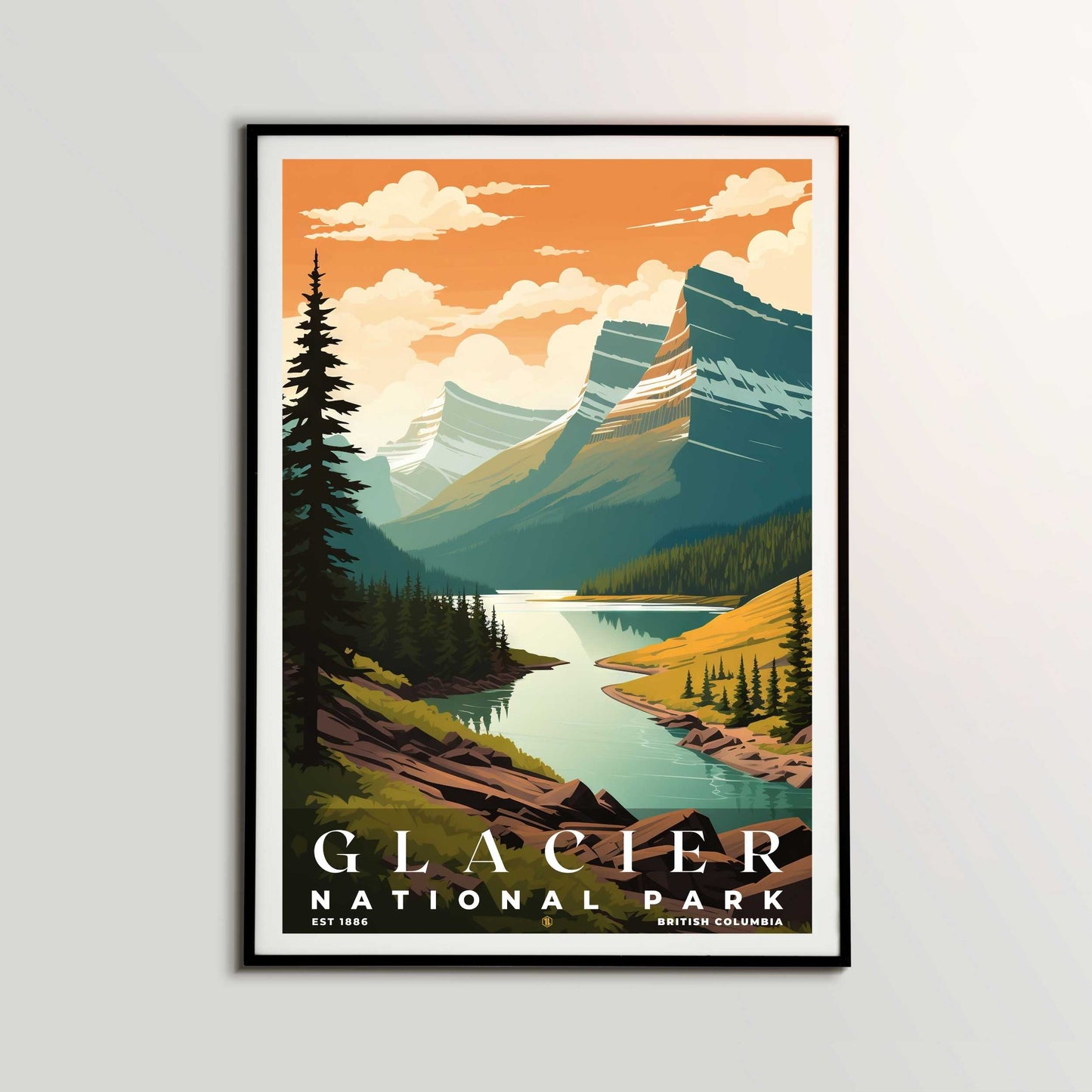 Canada Glacier National Park Poster | S03