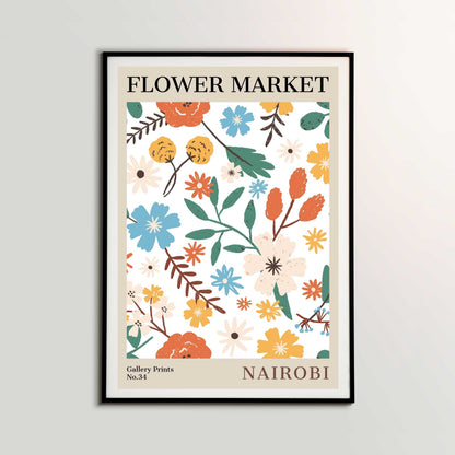 Nairobi Flower Market Poster | S01