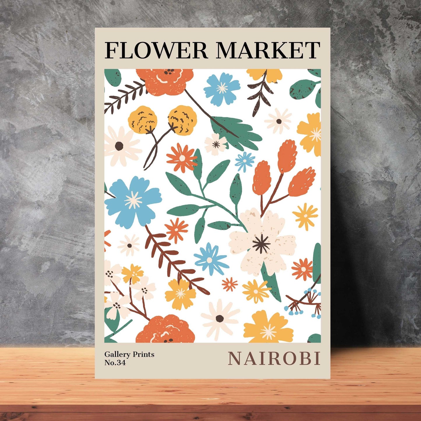 Nairobi Flower Market Poster | S01