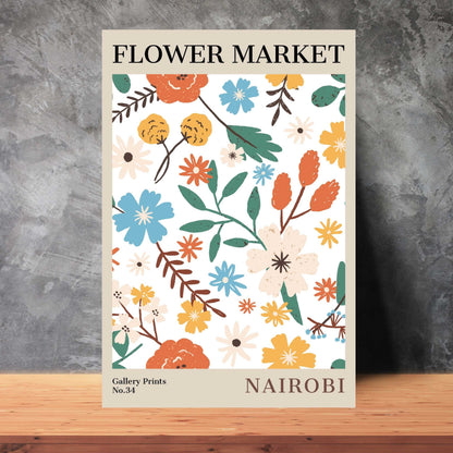 Nairobi Flower Market Poster | S01