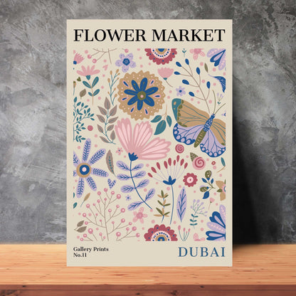 Dubai Flower Market Poster | S01