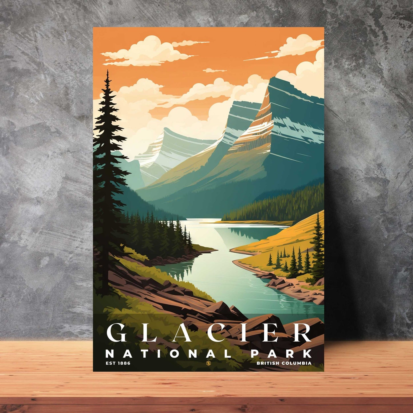 Canada Glacier National Park Poster | S03