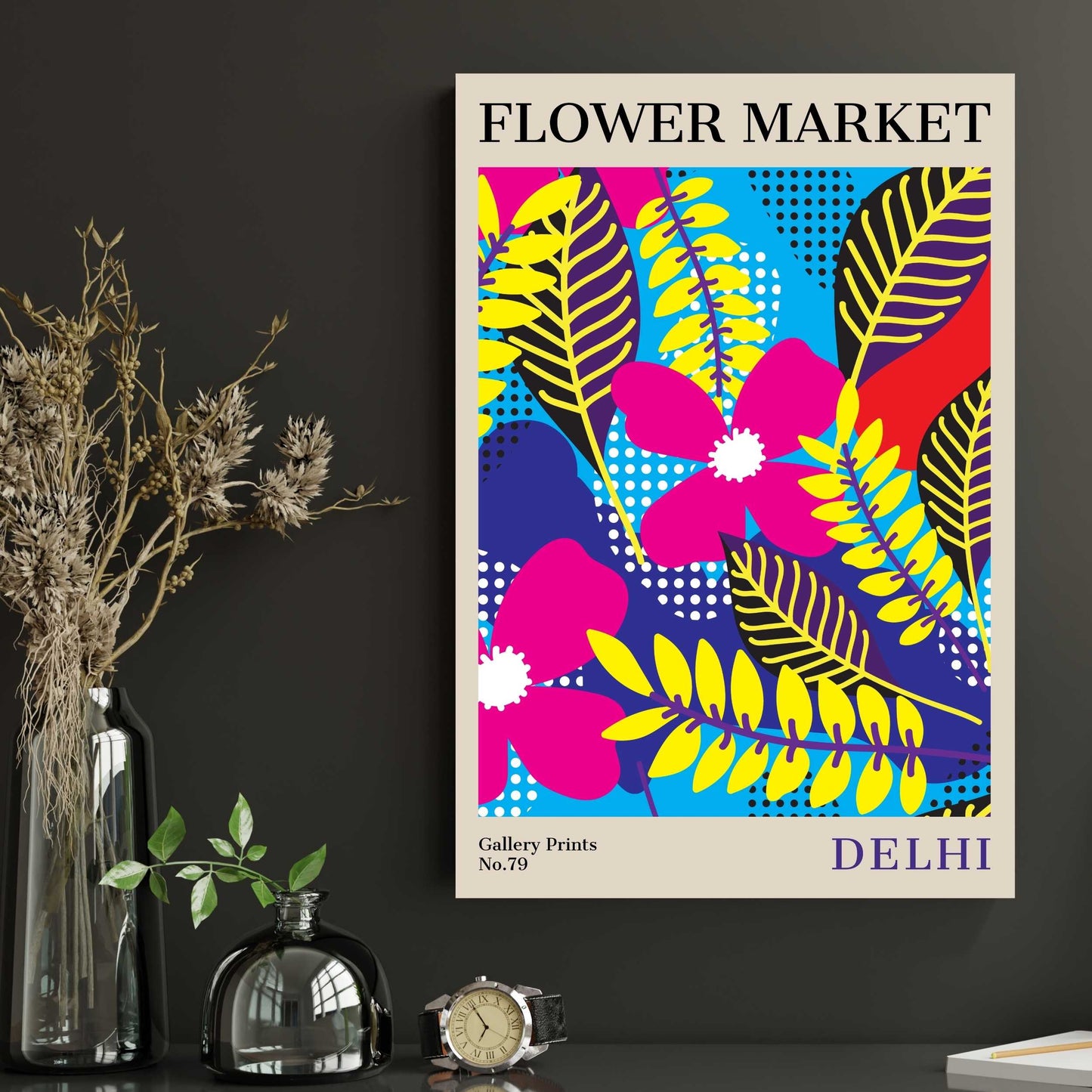 Delhi Flower Market Poster | S02