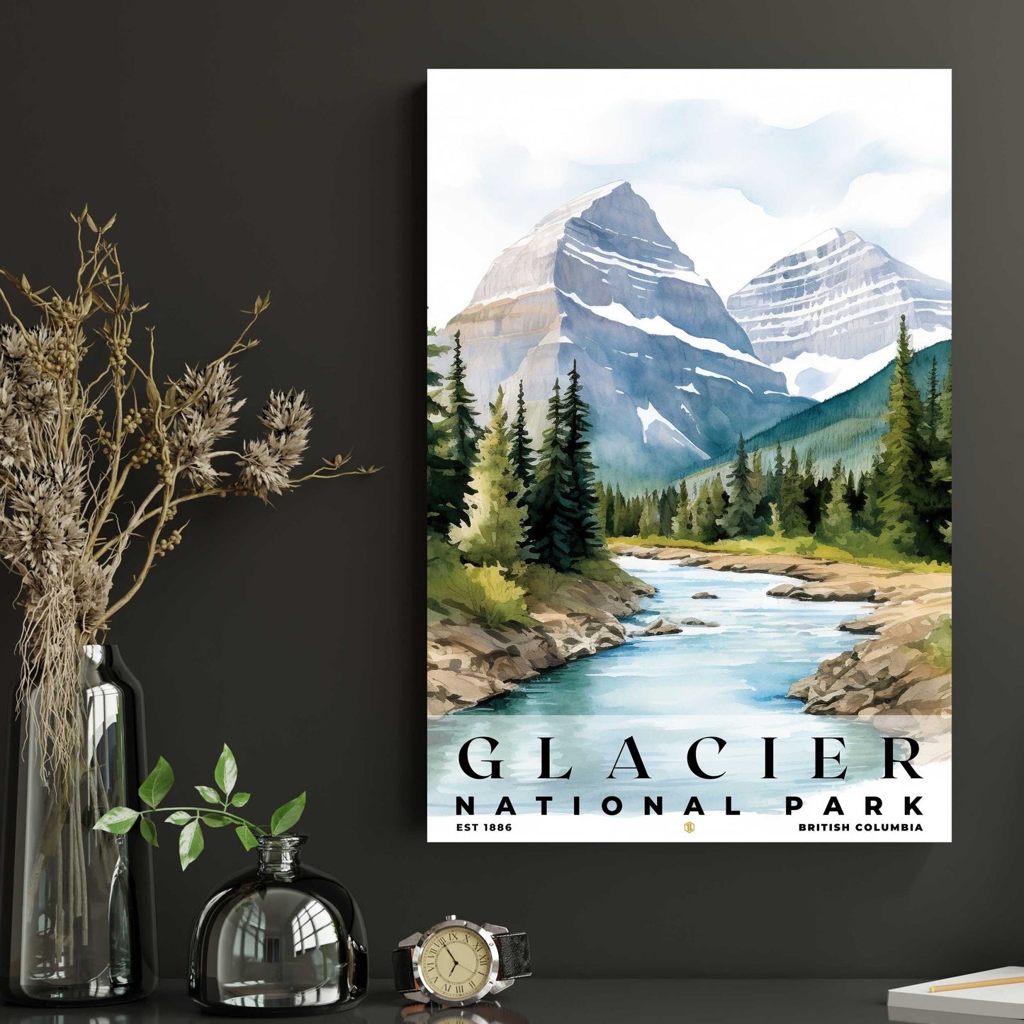 Canada Glacier National Park Poster | S04