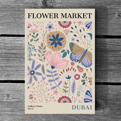 Dubai Flower Market Poster | S01