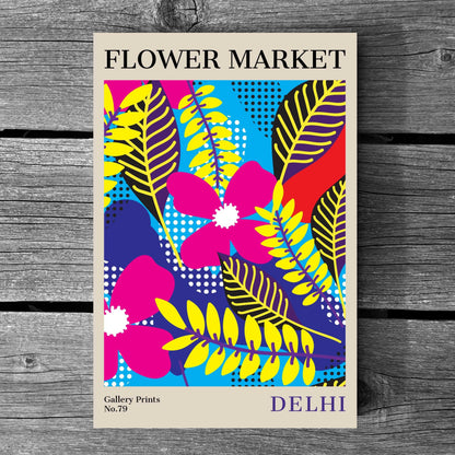 Delhi Flower Market Poster | S02