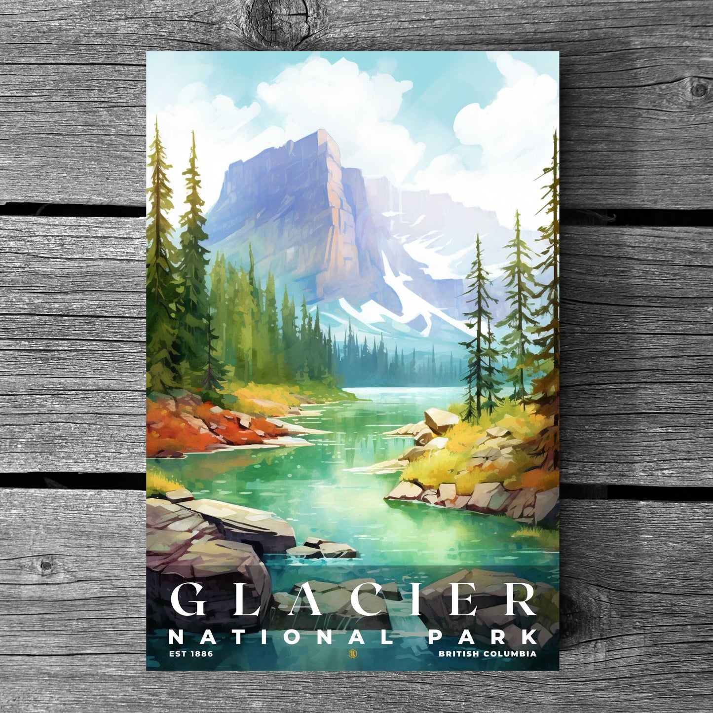 Canada Glacier National Park Poster | S08