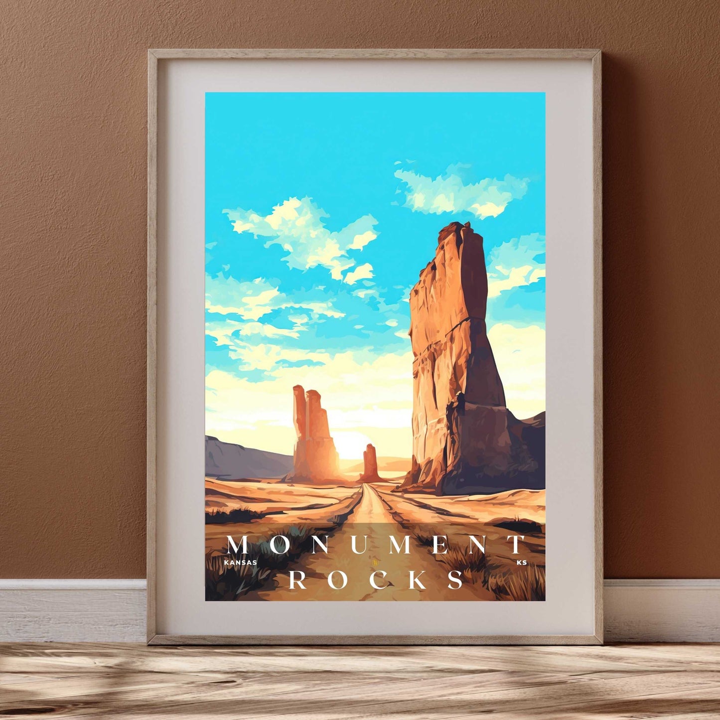 Monument Rocks Poster | US Travel | S01