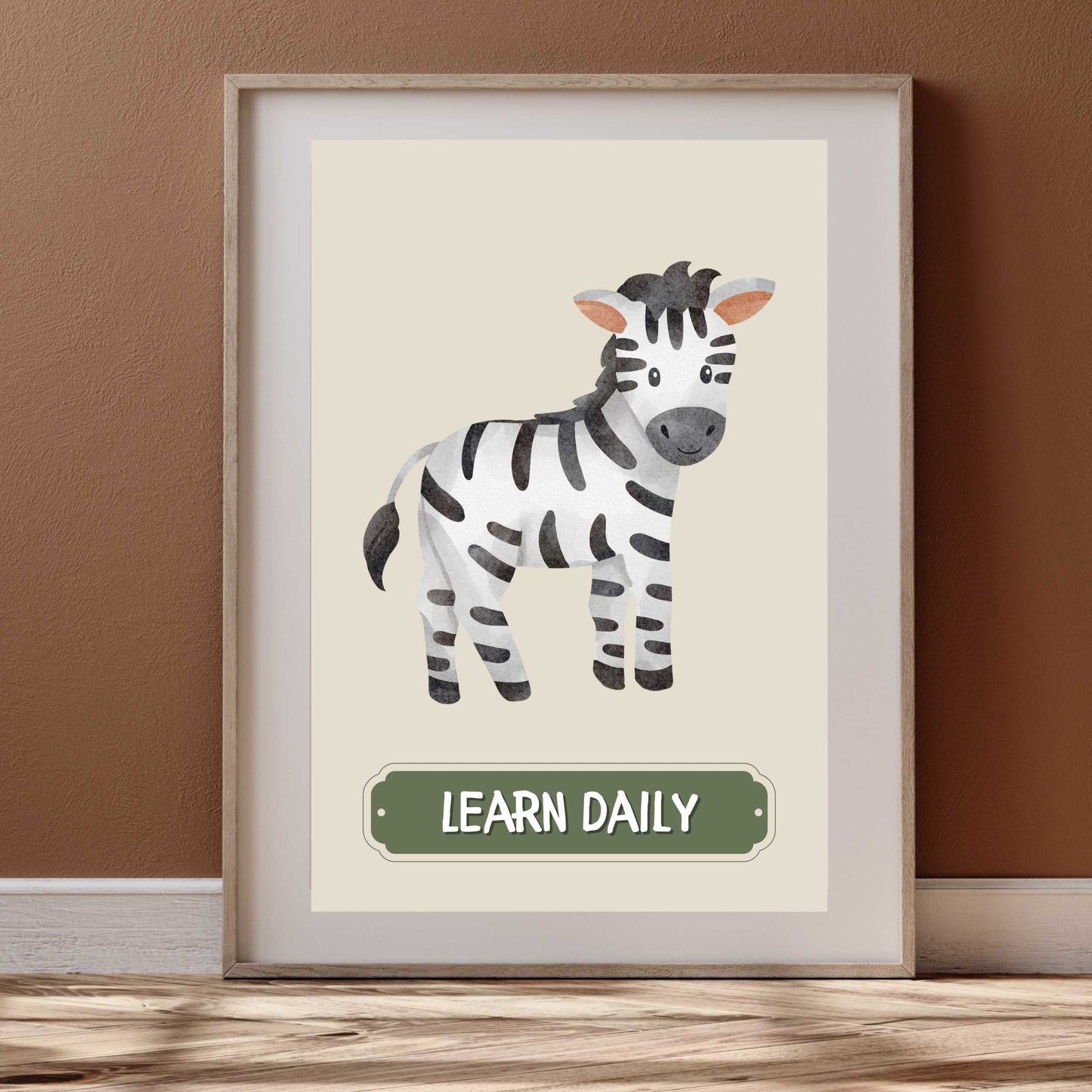 Learn Daily Zebra Poster | S01