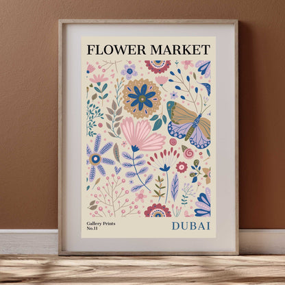 Dubai Flower Market Poster | S01