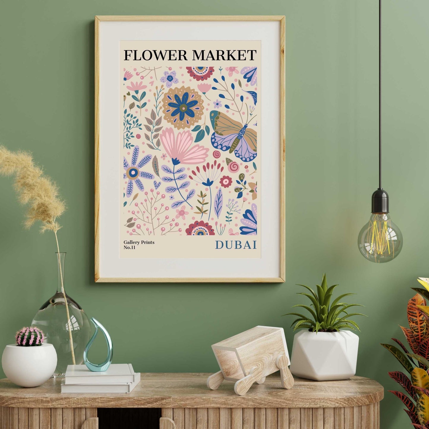 Dubai Flower Market Poster | S01