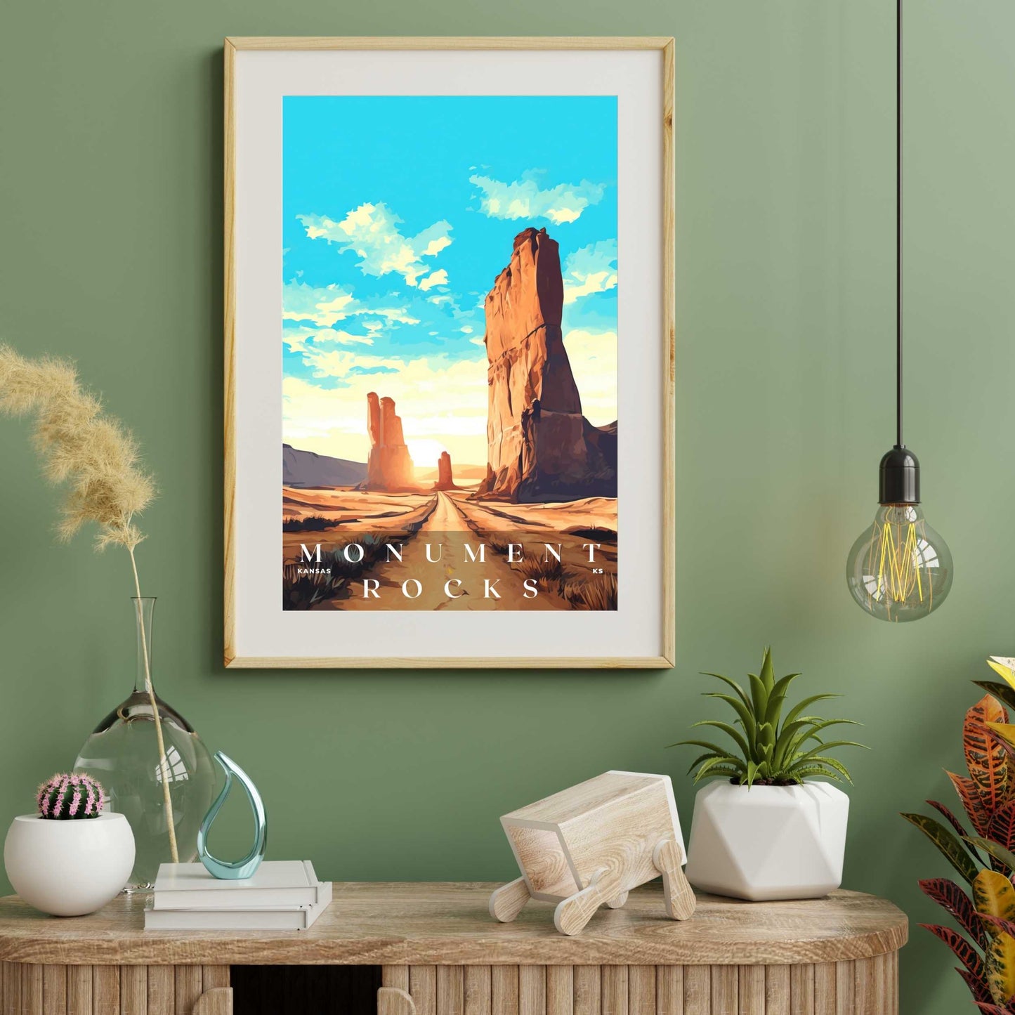 Monument Rocks Poster | US Travel | S01