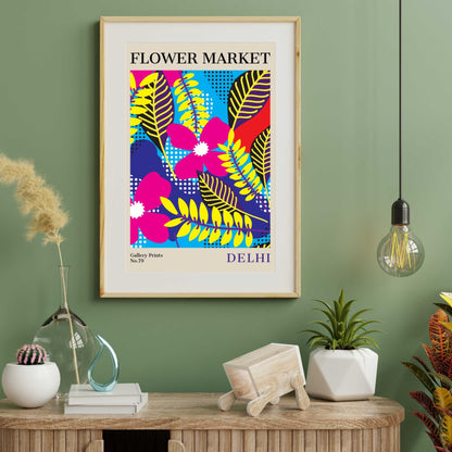 Delhi Flower Market Poster | S02