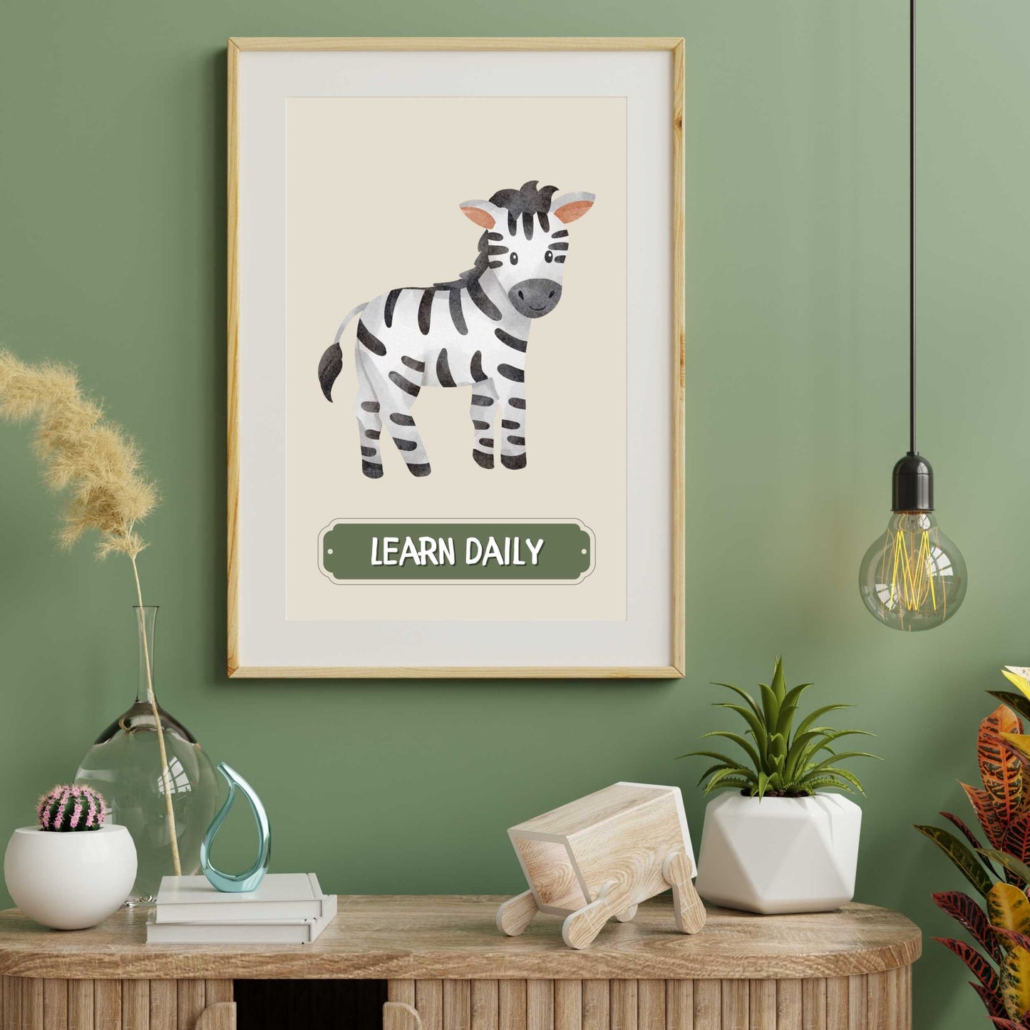 Learn Daily Zebra Poster | S01