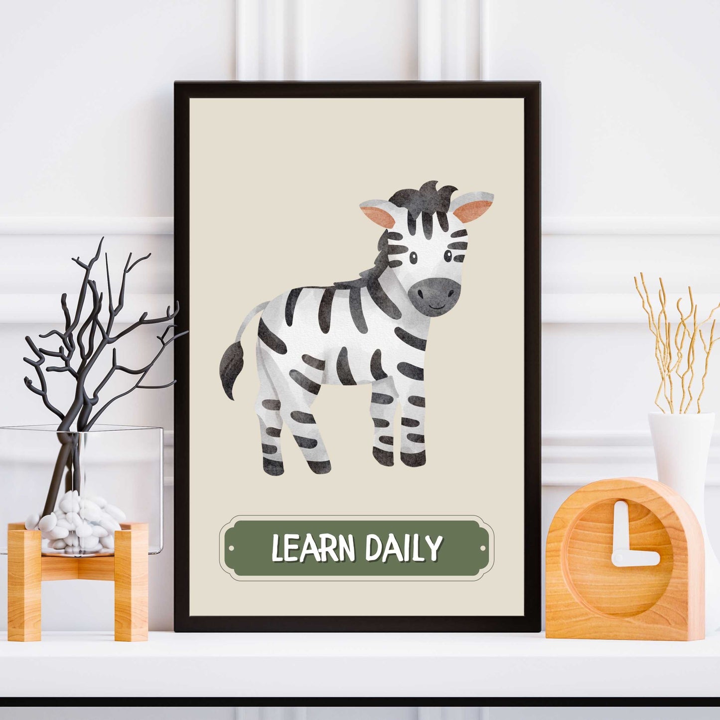 Learn Daily Zebra Poster | S01