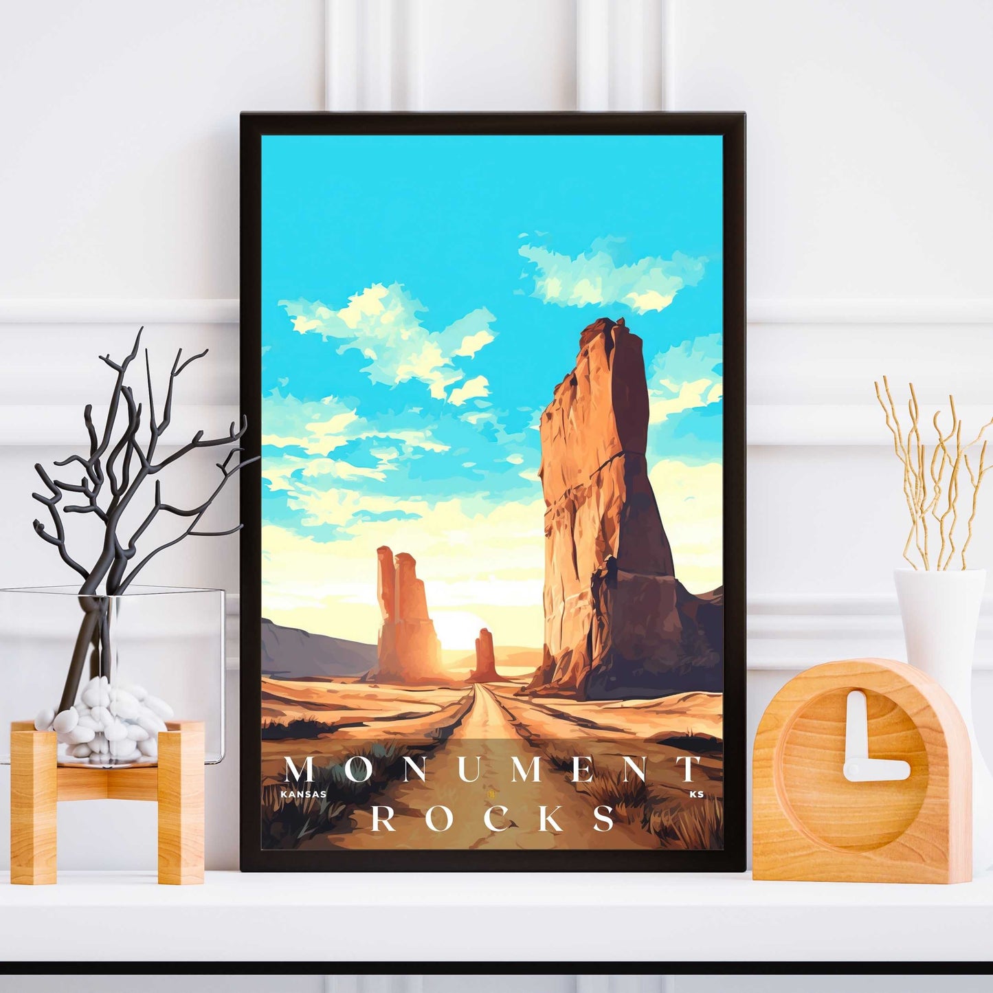 Monument Rocks Poster | US Travel | S01