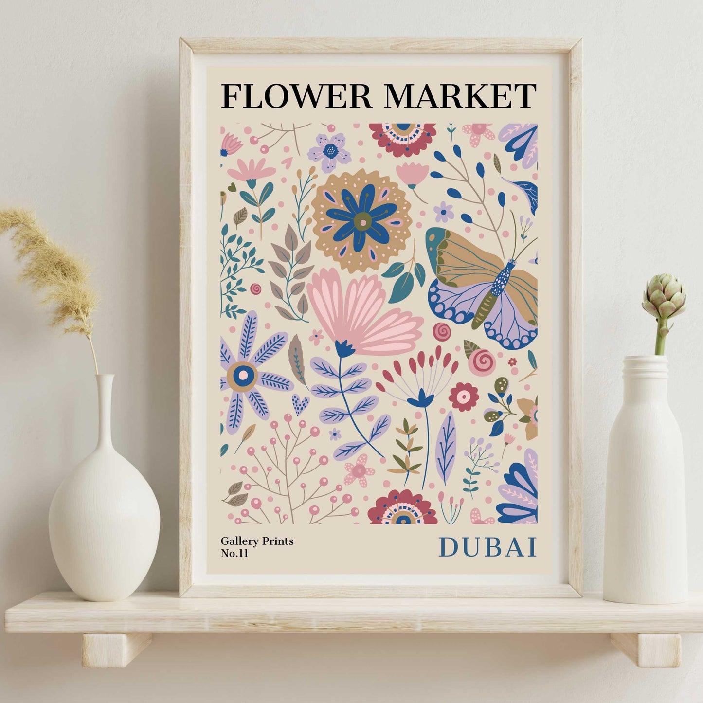 Dubai Flower Market Poster | S01