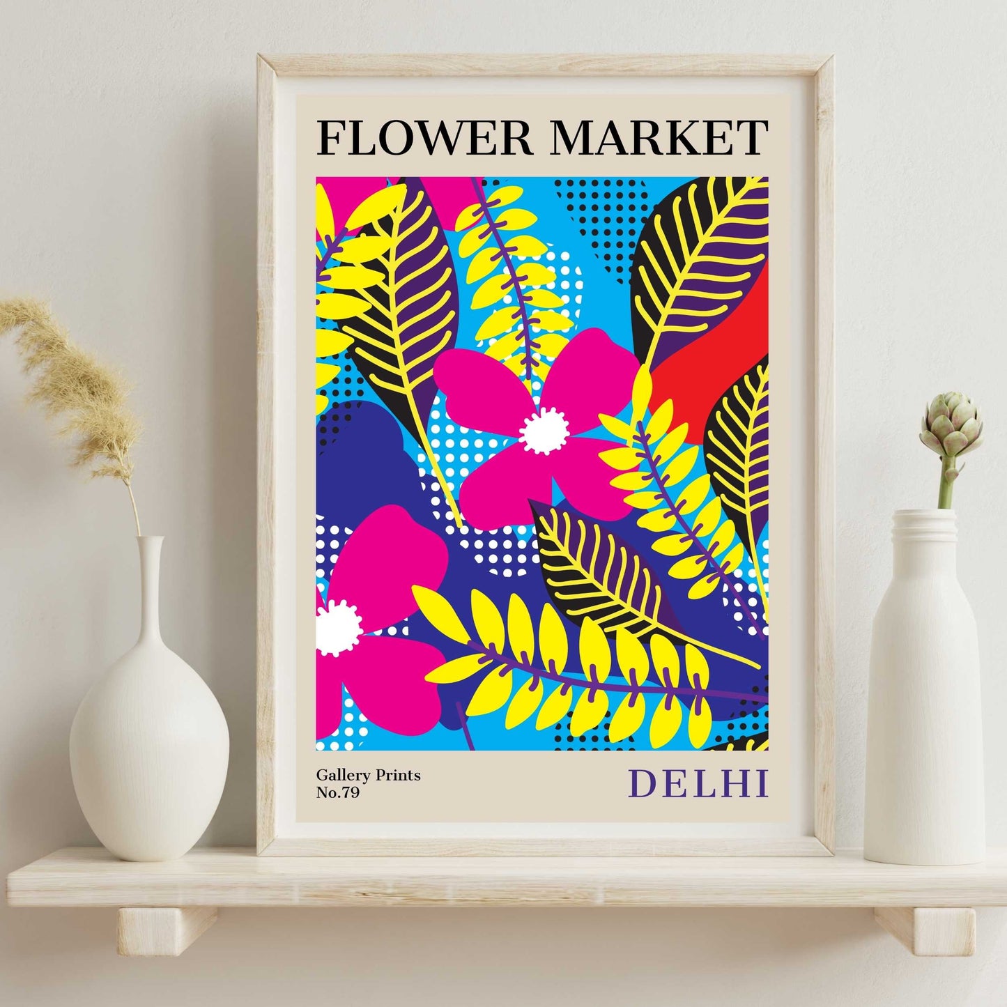 Delhi Flower Market Poster | S02