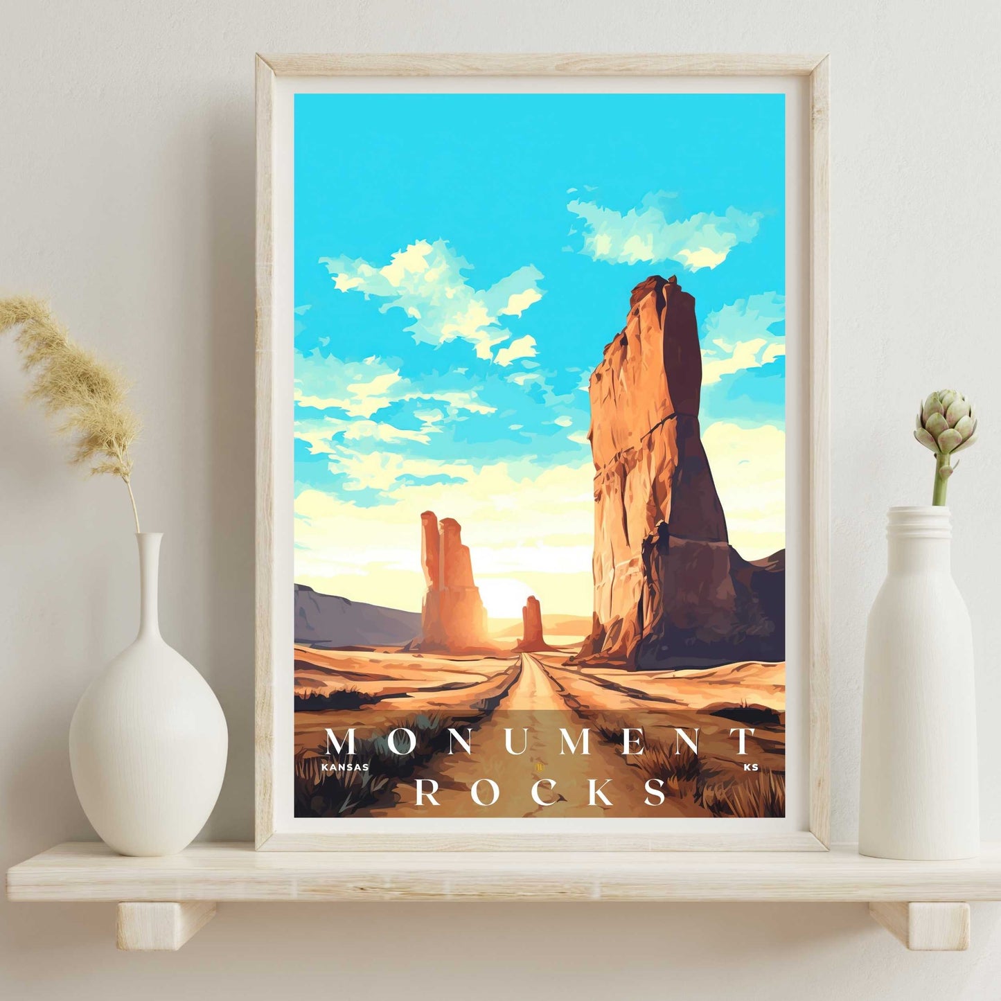 Monument Rocks Poster | US Travel | S01