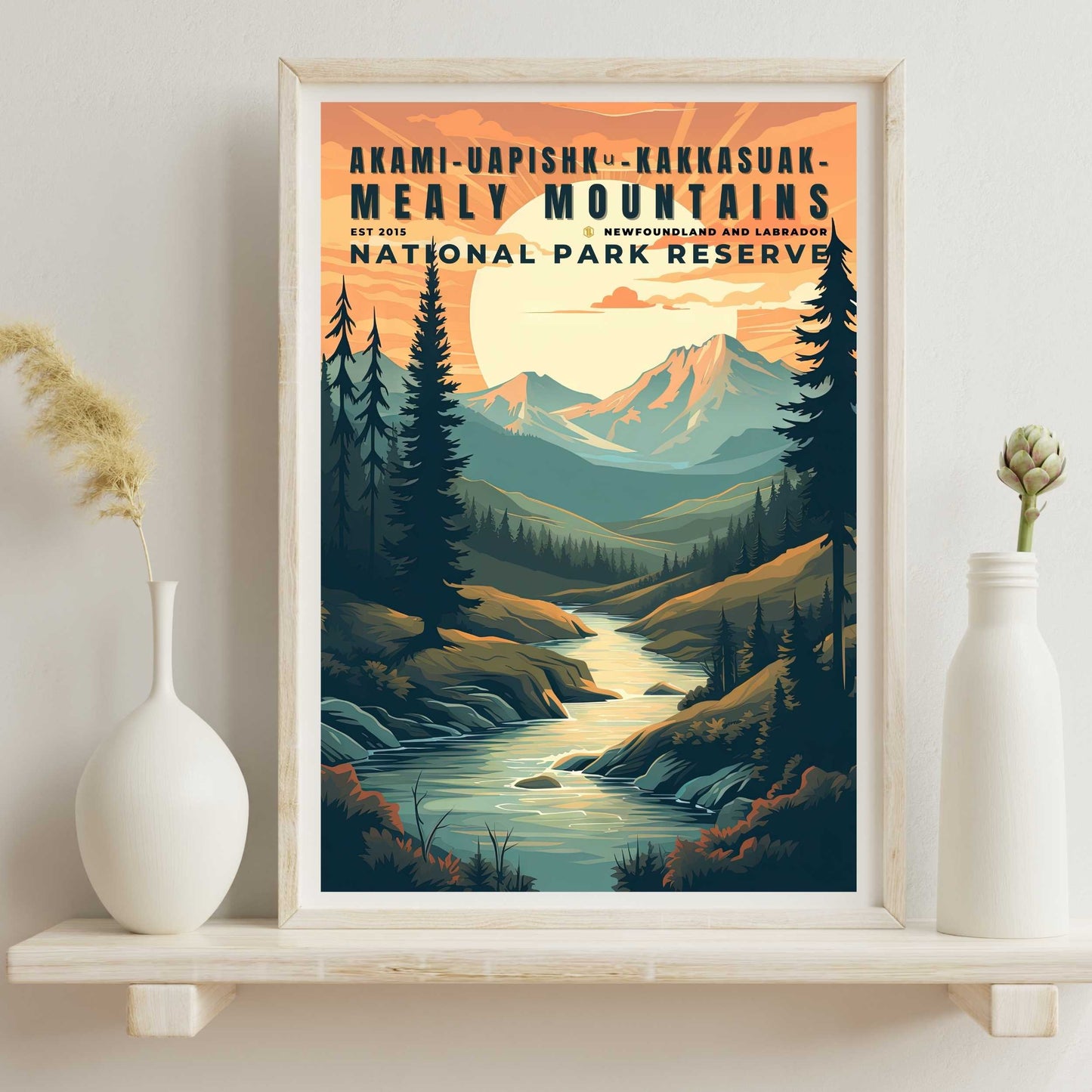 Akami-Uapishk-KakKasuak-Mealy Mountains National Park Poster | S01