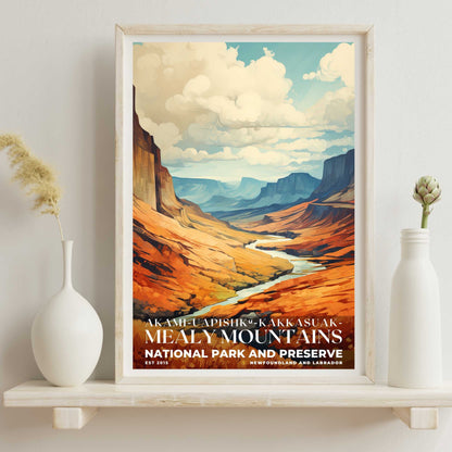 Akami-Uapishk-KakKasuak-Mealy Mountains National Park Poster | S06