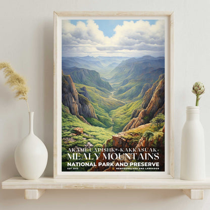 Akami-Uapishk-KakKasuak-Mealy Mountains National Park Poster | S02