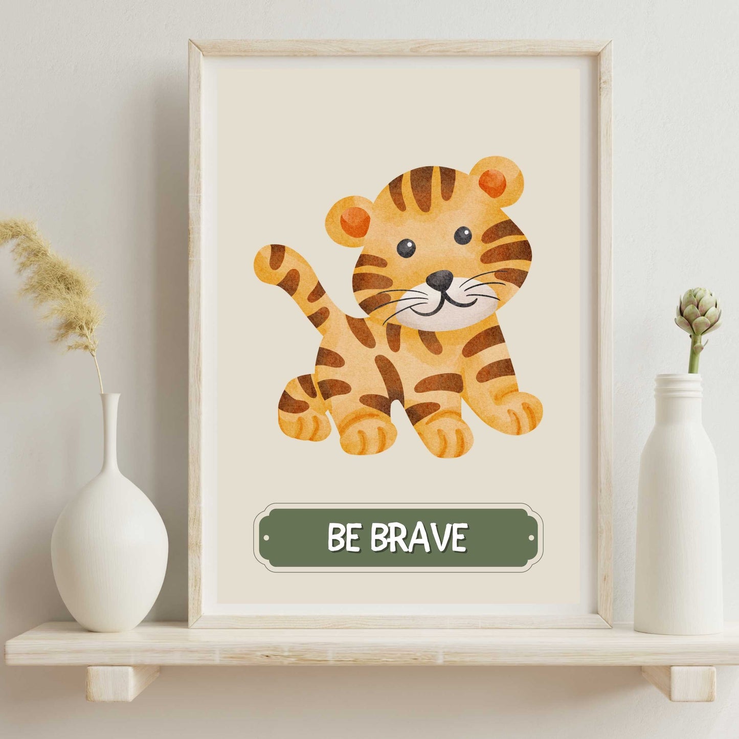 Be Brave Tiger Poster | S01