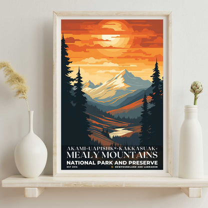 Akami-Uapishk-KakKasuak-Mealy Mountains National Park Poster | S05