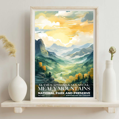 Akami-Uapishk-KakKasuak-Mealy Mountains National Park Poster | S08