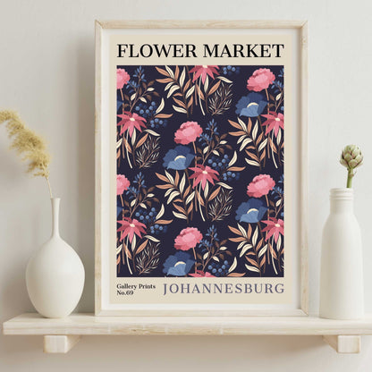 Johannesburg Flower Market Poster | S02