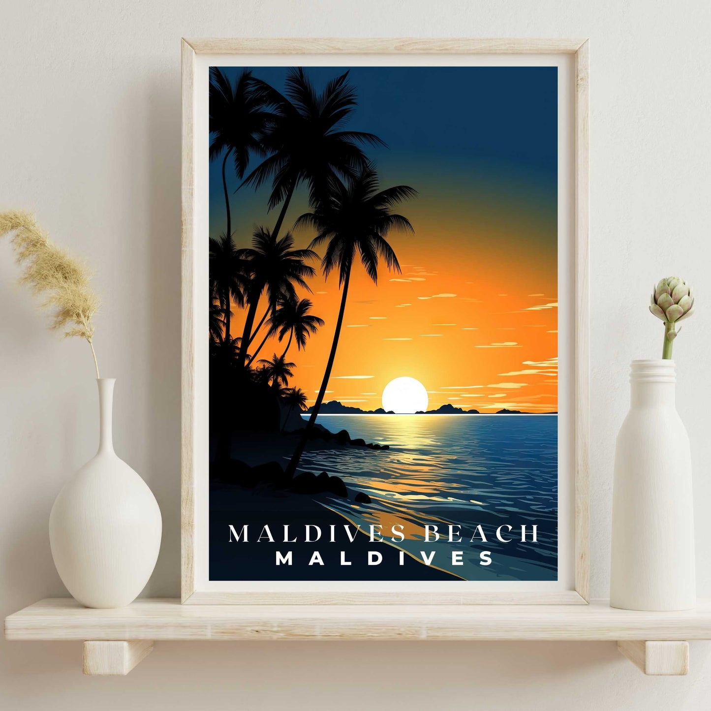 Maldives Beach Poster | S01