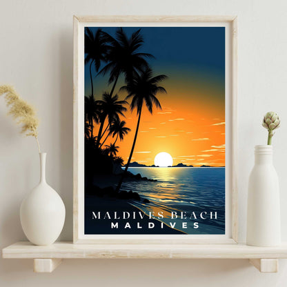 Maldives Beach Poster | S01