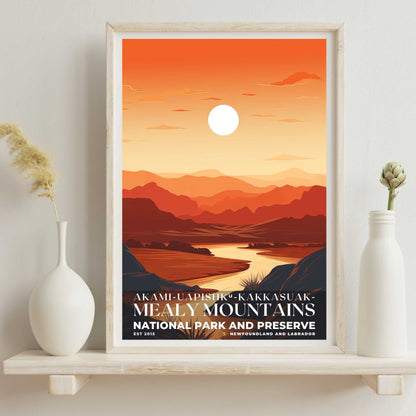 Akami-Uapishk-KakKasuak-Mealy Mountains National Park Poster | S03